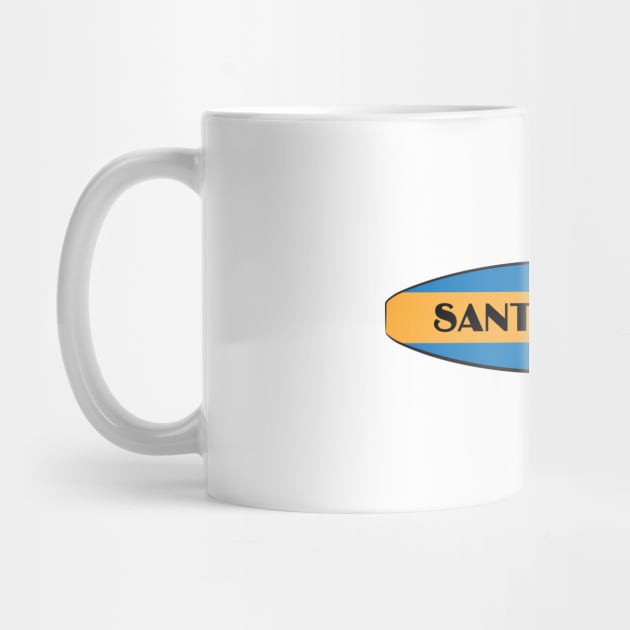 Surf City Santa Cruz Logo Simple Surf Board Lite by PauHanaDesign